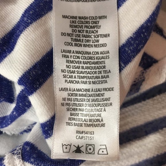 Calvin Klein Performance Blue White Hooded Top S - Picture 7 of 8